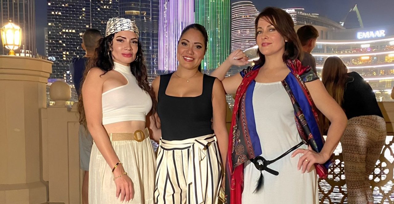 Belissa Cruz, Maikel Amelia y Ariana Álvarez en Dubái pero con el corazón en Cuba