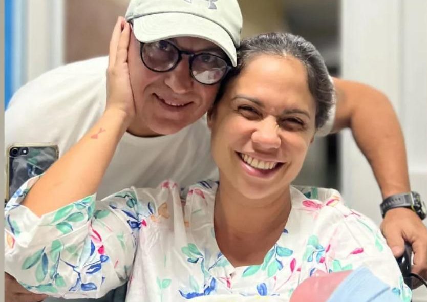 La actriz cubana Massiel Dueñas dio a luz a su hijo Adriano